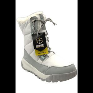 Khombu Women's Blizzard Water Resistant Winter Boots Wade Gray - Medium